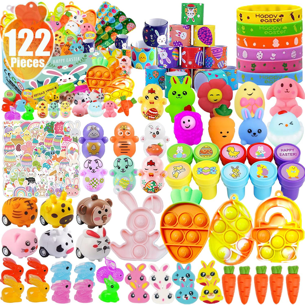 Dilycery Easter egg fillers collection with assorted toys for classroom prizes