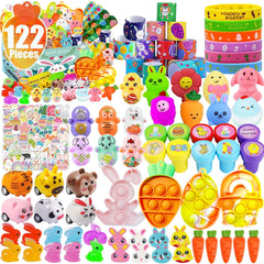 Dilycery Easter egg fillers collection with assorted toys for classroom prizes