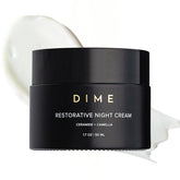 DIME Beauty Restorative Night Cream bottle ready for overnight hydration