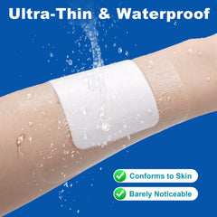 Dimora breathable film allows airflow while protecting the wound area.