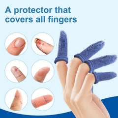 Dimora finger cots easy-on design blue for gardening tasks.
