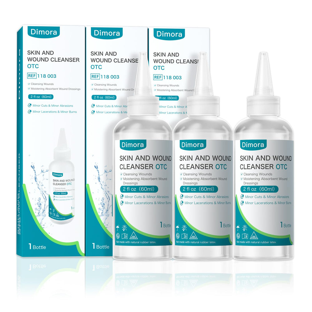 Dimora first-aid cleanser 60ml bottle for on-the-go wound care