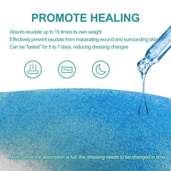 Dimora Heel Foam Dressing features waterproof breathable PU film for barrier and airflow