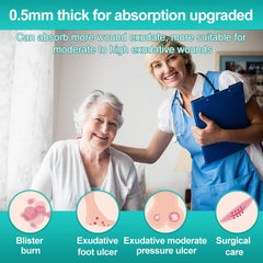 Dimora hydrocolloid dressing 4x4 provides waterproof protection for wounds.
