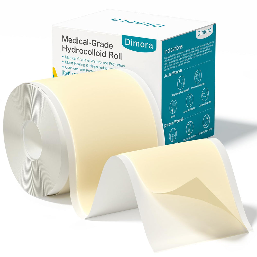 Dimora hydrocolloid roll with easy-peel edge for clean, precise application.