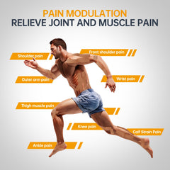 Dimora knee tape application provides joint stabilization during activity.