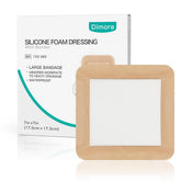 Dimora large bandage 7x7 packaged for convenient wound care.