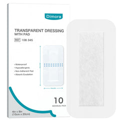 Dimora waterproof dressing on skin provides reliable coverage for daily activities.