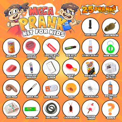 DIMROM prank kit variety items showcased as surprise gifts for kids