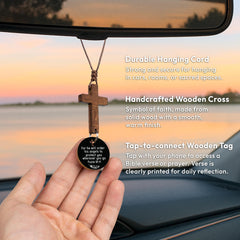 DINIZON Christian gift for rearview mirror and car decor