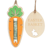 DINIZON Easter Bunny Money Holder, front view, perfect for gifting cash in Easter baskets.