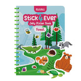Dino Mini Stick4Ever jelly forest stickers cling to surfaces for mess-free, imaginative play.