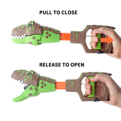DINOBROS dinosaur chomp mouth snap action fuels imaginative play.