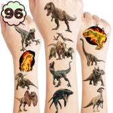 Dinosaur Tattoos sheet with perforations for quick party favors