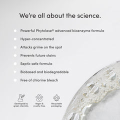 Septic-safe, biodegradable formula gentle on plumbing and septic systems.