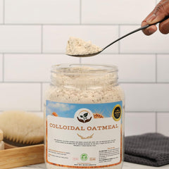 Dirty Treasures Colloidal Oatmeal Bath fragrance-free formula keeps skin calm.