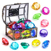DISHIO diving gem set with treasure chest for underwater treasure hunts.