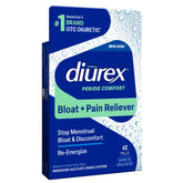 Diurex water pills bottle on the counter showing convenient relief options.