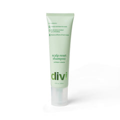 Divi Clarifying Scalp Reset Shampoo bottle, ideal for weekly deep cleansing.