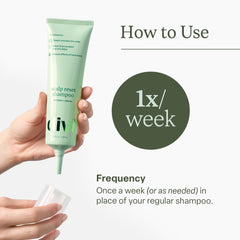 Divi Clarifying Scalp Reset textured pump emphasizes easy application.