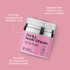 Divine Derriere Perky decollete application demonstrates targeted firming for the chest area.