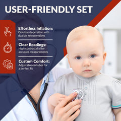 Dixie EMS aneroid gauge face with clear 0-300 mmHg range