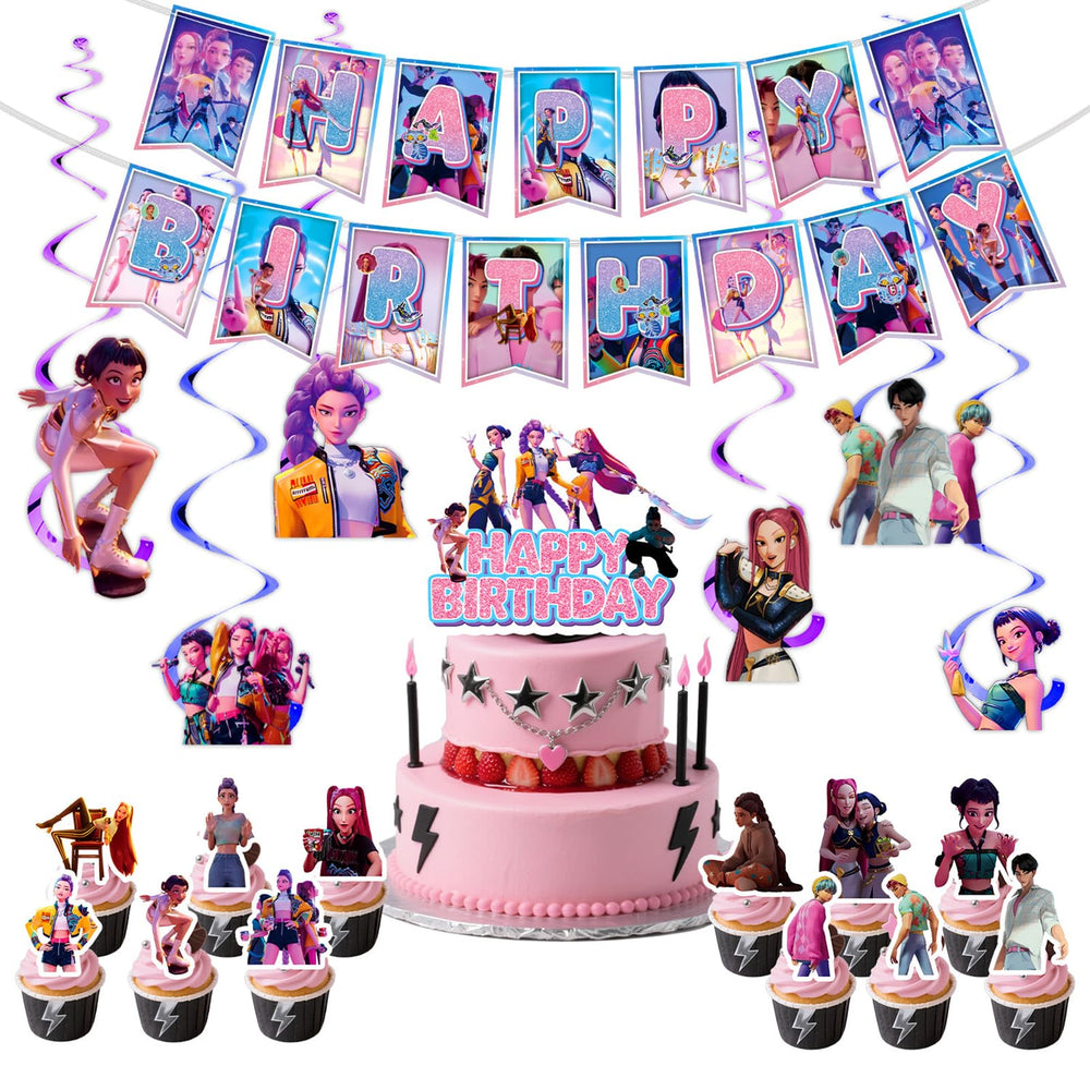DiXteption anime banner for vibrant birthday backdrops and photos