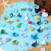 DIYDEC 36pcs mini ocean resin animals bundle for aquariums and micro landscapes.