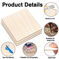 DIYDEC basswood sheets thin edge 1/16 inch shows lightweight model-friendly material.