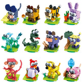 DIYDEC Easter animals building blocks set with 12 pieces for egg hunts and party favors.
