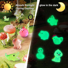 DIYDEC luminous-cow-figurine brings rustic charm to planters and shelves.