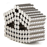 DIYMAG 200pcs brushed nickel magnets pack for versatile fridge organization.