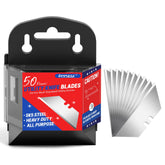 DIYSELF 50-pack blades with dispenser for quick box cutter blade changes