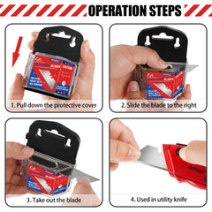 DIYSELF box cutter blades with dispenser simplify on-site blade changes
