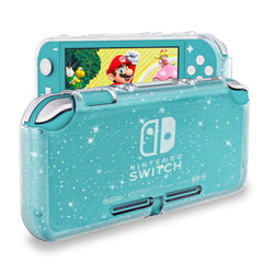 DLseego Switch Lite crystal glitter case adds sparkle and scratch protection.
