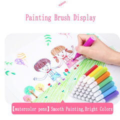 DLUCKY crayons in a pink kit for vibrant sketches and color blending