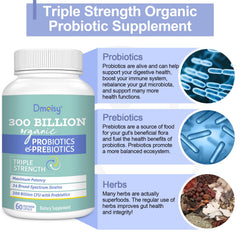 Organic herb prebiotic complex enhances gut wellness and daily energy with probiotics.