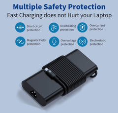 Dell Latitude compatibility shown on the DMKAOLLK charger for on-the-go use
