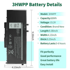 Close-up of DMKAOLLK 3HWPP battery connectors for easy installation.
