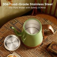 DmofwHi gooseneck kettle steam lid closeup detail