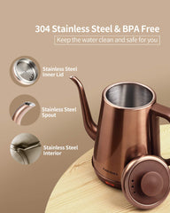 DmofwHi 304 stainless interior for durable, clean-tasting water