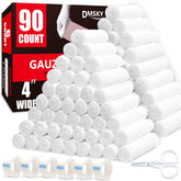 DMSKY gauze rolls 90-pack packaging shown for clean, ready-to-use first aid supply.