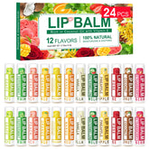 DMSKY lip balm 24-pack assorted flavors for daily moisture