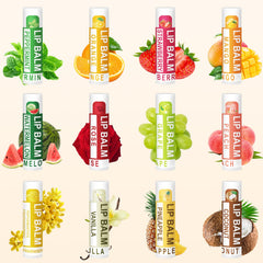 DMSKY lip balm moisturizing tubes close-up highlighting coconut oil