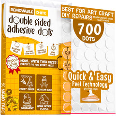 D-NYX double-sided dots pack for versatile mounting with residue-free removal.