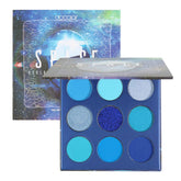 Docolor Eyeshadow Palette blue gemstone shades for vivid eye color.