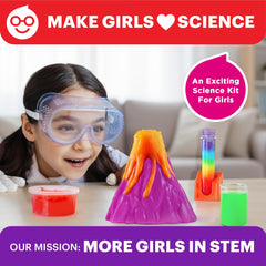 Doctor Jupiter Girls' color-changing volcano: engaging at-home chemistry with clear instructions.