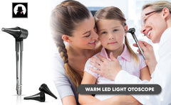 Doctor Mom Otoscope includes 4mm adult specula for clear checks