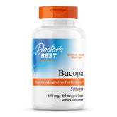 Doctor's Best Bacopa bottle on shelf highlighting Synapsa for brain support.