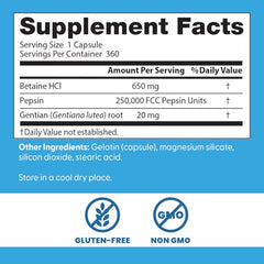 Doctor's Best Gentian Bitters label emphasizing digestive wellness.
